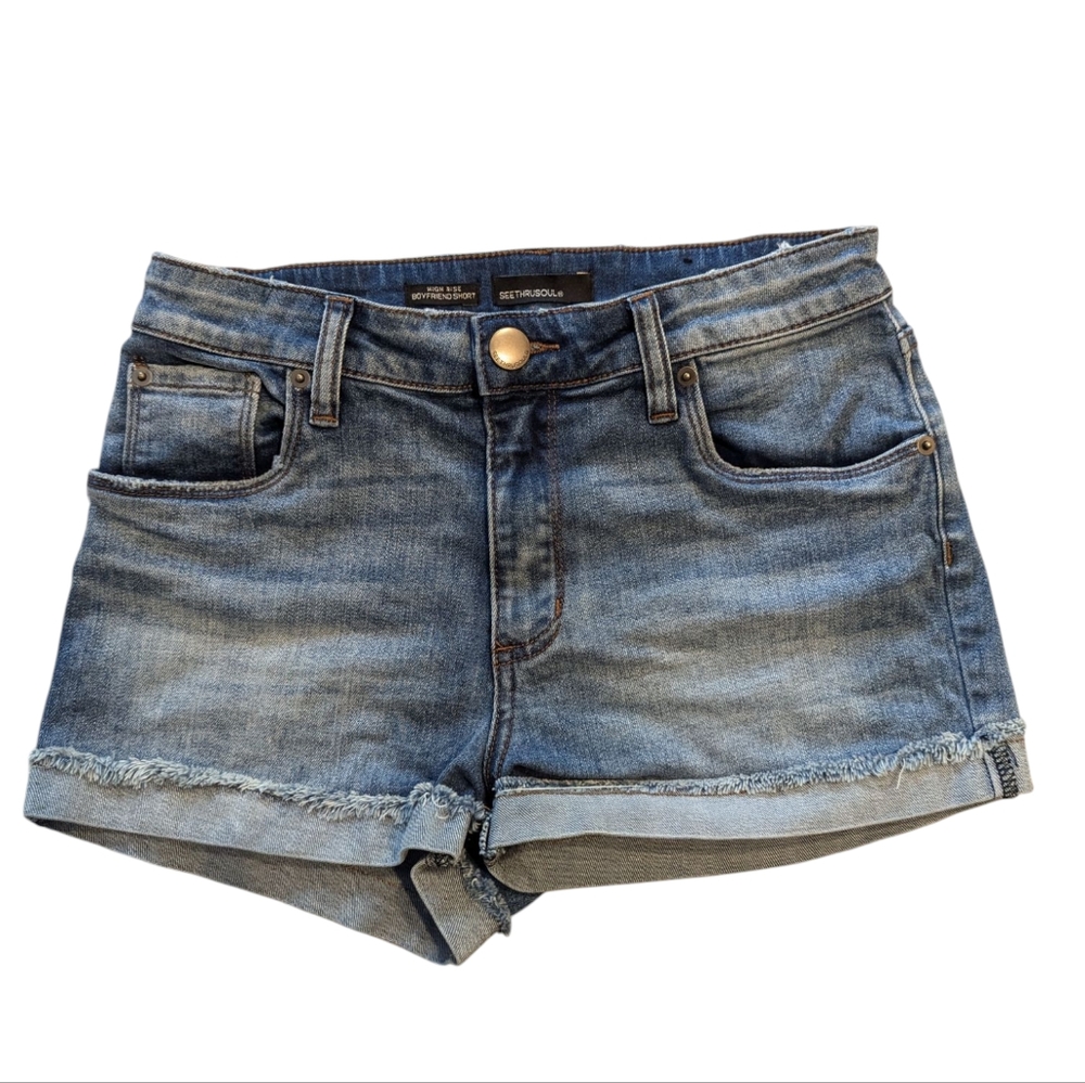 SEETHRUSOUL Mid-Rise Boyfriend Short Size 26